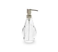 Umbra Droplet Soap Dispenser, Clear,3-1/4" diam. x 7-5/8" h