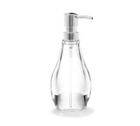 Umbra Droplet Soap Dispenser, Clear,3-1/4" diam. x 7-5/8" h