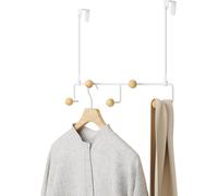 Umbra Estique Over The Door Coat Rack & Multi-Use Organizer, For Coats, Bags, H