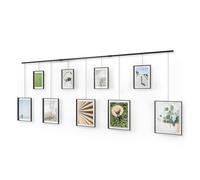 Umbra Exhibit Gallery Frames, Set of 9, 5x7 and 8x10, Black