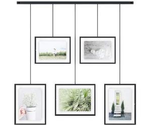 Umbra Exhibit Picture Frame Gallery Set, Adjustable Collage Display for 5 Photo
