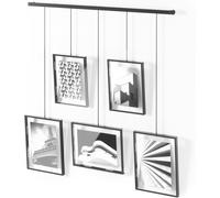 Umbra Exhibit Picture Frame Gallery Set, Adjustable Wall Collage Displays Five