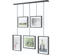 Umbra Exhibit Picture Frame Gallery Set, Adjustable Wall Collage Displays Five