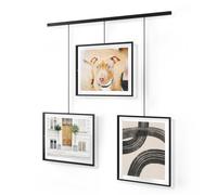 Umbra Exhibit Set of Three 8x10 Picture Frames, Black, metal
