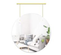 Umbra Exhibit Wall Mirror Brass, one size