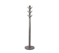Umbra Flapper Coat Rack, Clothing Hanger, Umbrella Holder, and Hat Organizer, Great for Entryway, Wood, Grey