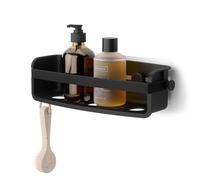 Umbra Flex Adhesive Shower Shelf for Bathroom, Black | Strong adhesive backing, secure mounting, easy installation