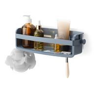 Umbra Flex Adhesive Shower Shelf for Shampoo, Conditioner, Shower Gel, Soap, Loofah Sponge, Razor, No Drilling, Rustproof, Acrylonitrile Butadiene