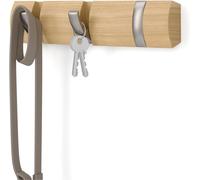Umbra Flip Wall-Mounted Coat Rack with 3 Hooks - Modern, Space-Saving Storage
