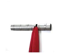 Umbra Flip Wall Mounted Floating Rack - Modern Sleek Space-Saving Hanger with Retractable Hooks to Hang Coats Scarves Purses and More 3 Black/Wa