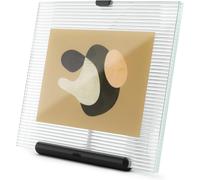 Umbra Flute 4x6 Inch Picture Frame, Black - Modern Minimalist Desk Frame for