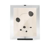 Umbra Flute 8x10 Inch Picture Frame, Black - Modern Minimalist Desk Frame for Photos