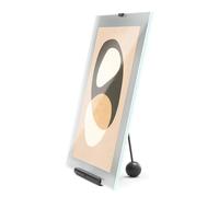 Umbra Flute 8x10 Inch Picture Frame, Black - Modern Minimalist Desk Frame for Photos