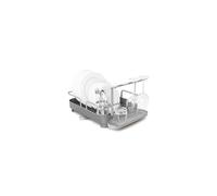 Umbra Holster Dish Rack- Molded Plastic Dish Drying Rack with Drainage Spout Charcoal