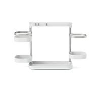 Umbra Holster Multi-Level Organiser, Modern Storage for Kitchen, Bathroom and Office, White/Nickel