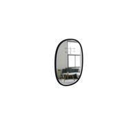 Umbra Hub 18 x 24? Oval Wall Mirror With Rubber Frame, Modern Room Decor for Entryways, Washrooms, Living Rooms and More, Black