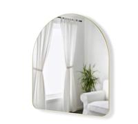 Umbra Hubba Arched 34x36" Mirror, Brass