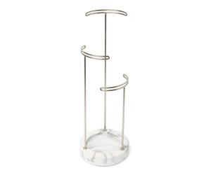 Umbra Jewelry Stand, White/Nickel, Normal