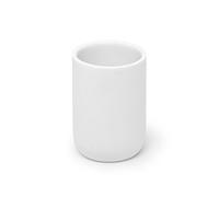 Umbra Junip Bath Accessories Tumbler - Modern White Resin Holder and Organizer, Perfect for Holding Toothbrushes, Make-up Brushes and Various Bath Items