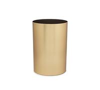 Umbra Metalla Small Trash Durable Garbage Can Waste Basket for Bathroom, Bedroom, Office and More, Gold