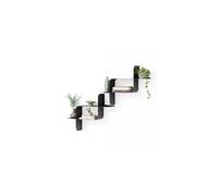 Umbra Montage Floating Wall Shelf, Metal, Set of 2, Black