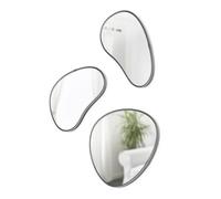 Umbra Hubba Pebble Mirrors, Set of 3, Metallic Titanium