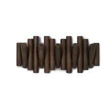 Umbra Picket 5 Coat Hooks In Walnut Colored Coat Rack Hook Strip