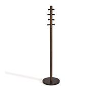 Umbra Pillar Coat Rack Hat Stand Hallway Cloak Room Black / Walnut