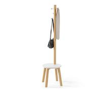 Umbra Pillar Stool and Coatrack, white