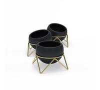 Umbra Potsy Set of 3 Ceramic Pots with Stands 3pc Indoor Planter