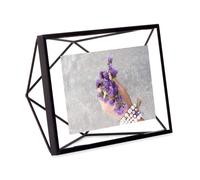 Umbra Prisma Picture Frame 4x6 Metal Photo Display for Desk or Wall 4"""" x 6"""" Black