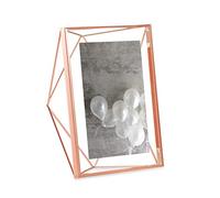 Umbra Prisma Picture Frame, 5 x 7 Photo Display for Desk or Wall, Copper