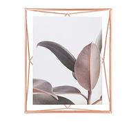 Umbra Prisma Picture Frame, 8 x 10 Photo Display for Desk or Wall, Copper