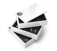 Umbra Spindle Jewlery Box, Unique Storage Box for Accessories with White High-Gloss Finish