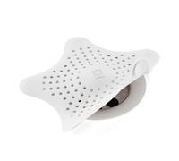 Umbra Starfish Hair Catcher, Fun Drain Cover Fits Most Standard Tub and Shower Drains, 6" Diameter, White