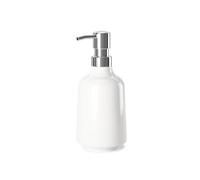 Umbra Step Soap Pump, Refillable Hand Soap Dispenser, 13 OZ, White | Melamine construction, glossy finish, durable for busy homes, kitchen or bathroom