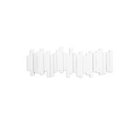 Sticks Multi Hook Coat Rack - Modern, Unique, Space-Saving Wall Mounted Coat Hanger with 5 Flip-Down Hooks for Hanging Coats, Scarves, Purses and More