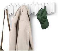 Umbra Sticks Wall-Mounted Coat Rack Rail Hook with 8 Retractable Pegs - Moder