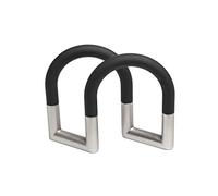 Umbra Swivel Napkin Holder with Dual Chrome Soft Touch Swivels - Heavy-Duty Kitchen & Dining Room Paper Storage - Stores a Bulk Amount of Napkins and Accommodates Any Amount, Black/Nickel