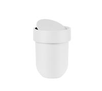 Umbra Touch Waste Bin with Lid, White