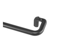 Umbra Twilight Single Curtain Rod Set - Wrap Around Design Ideal for Blackout or Room Darkening Panels, 66 to 144 Inches, 168-365 cm, D19mm, Black