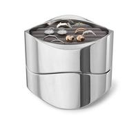 Umbra Wavy Jewelry Organizer, 2 Tier Ring Holder, Chrome | Chrome finish, wavy design, modern vanity and dresser décor