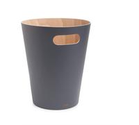 Umbra Woodrow 2-Gallon Modern Wooden Trash Can Wastebasket, Attractive Bin for