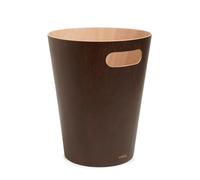 Umbra Woodrow 2 Gallon Modern Wooden Trash Can, Wastebasket, Garbage Can or Recycling Bin for Home or Office, Espresso