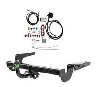 UmbraRimorchi Fixed Swan Neck Towbar + 7 Pin Universal Wiring Compatible With FORD KUGA III HYBRID 2019+