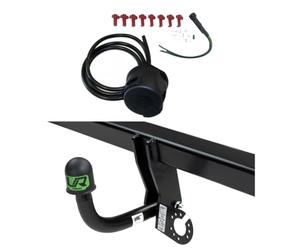 UmbraRimorchi Fixed Swan Neck Towbar+7P Wiring Compatible with Volkswagen