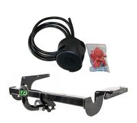 UmbraRimorchi Swan Neck Fixed Towbar + 7 Pin Wiring Compatible with Hyundai i20 BAYON CROSSOVER