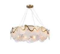 Umbratica Chandelier Pendant Lights Crystal Post Round Oval Ceiling Lighting Glossy Hanging Lamps Hall for Living Room, Bedroom, Dining Room