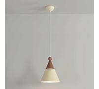 Umbratica Conical Pendant Light, Cream Style Metal Hanging Lamp, E27 Lighting Fixtures, Bedside Decorative Lighting Suspension Lamps, Single Head Indoor Chandelier, Modern Simple Drop Lights