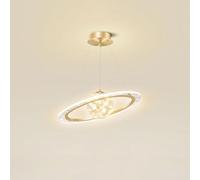 Umbratica Mid Century Ring Glass Bedroom Large Chandelier Modern Minimalist Golden Kitchen Island Pendant Light Fixture Nordic Dining Room Hanging Ceiling Lamp For Living Room Bar Counter Farmhouse